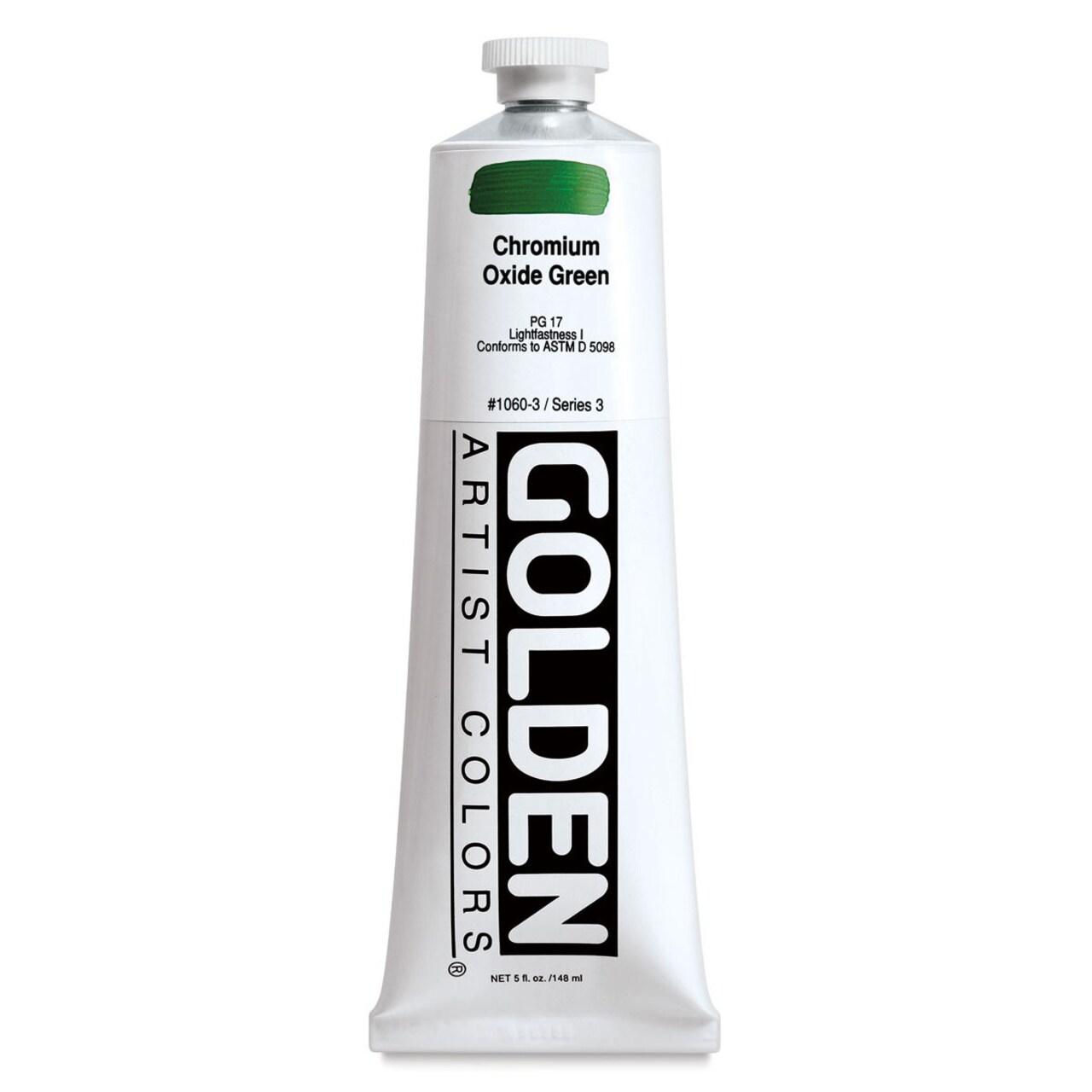 Golden Heavy Body Artist Acrylics - Chromium Oxide Green, 5 oz Tube